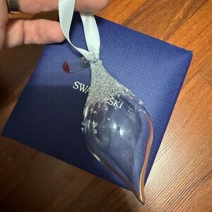 Swarovski White Holiday Ornament Crystal Elegance